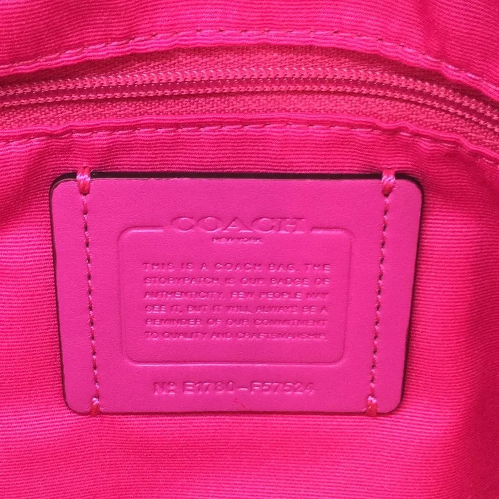 NWOT Coach Hot Pink Sierra Dome Satchel/Crossbody/Purse/Handbag_9